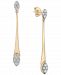 Wrapped in Love Diamond Elongated Drop Earrings (1/2 ct. t. w. ) in 14k Gold, Created for Macy's