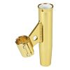 Lees Clamp-On Rod Holder - Gold Aluminum - Vertical Mount - Fits 1.900 O. D. Pipe