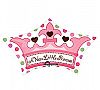 Anagram A New Little Princess Crown Shape 24" Mylar Balloon