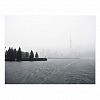 Toronto Harbour Skyline in the Rain Postcard
