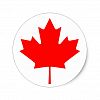 Canada Flag Classic Round Sticker