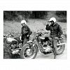 Vintage Motorcycle Postcard