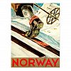 Norway - Home of Skiing Travel Art Postcard