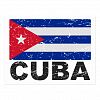 Cuba Vintage Flag Postcard