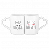 Mr. Right and Mrs. Always Right Lovers Mug Set