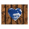 View of Sky through Heart Shaped Hole Postcard