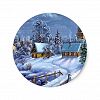 Classic, beautiful vintage Christmas picture Classic Round Sticker