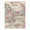 Vintage Map of Ontario (1857) Postcard
