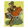 Vintage Jamaican Dancer Design Postcard
