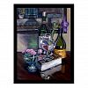 Wine Bottles, Book and Glasses Postcard