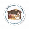 Christmas Manger / Jesus Reason Classic Round Sticker