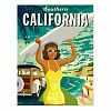 Southern California Surfer Girl Travel Postcard