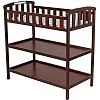 Dream on Me - Emily Changing Table - Cherry - Nursery Room - Nursery Furniture - Traditional Design in a Solid Pine Wood Construction - 2 Shelves - Non-toxic Finish by Dream On Me