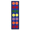 Joy Carpets Kid Essentials Early Childhood Runner Lots of Dots Rug, Multicolored, 2'1 x 7'8 by Joy Carpets