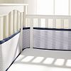 BreathableBaby Deluxe Breathable Mesh Crib Liner, Navy