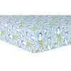 Trend Lab Deluxe Flannel Fitted Crib Sheet, Snow Pals Blue