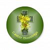 Easter Daisies Cross Blessings Stickers