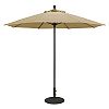 735AB57 - Galtech International - 9' Commercial Octagonal Umbrella 57: Burgundy AB: Antique BronzeSunbrella Solid Colors - Quick Ship -