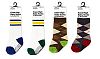 Mustachifier Knee-High Baby Boy Socks - Set of Green, Blue, Brown/Green and Black/Red