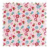 SheetWorld Mini Floral Pink Fabric - By The Yard - 101.6 cm (44 inches)