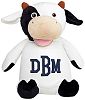Personalized Stuffed Cow with Embroidered Collegiate Monogram