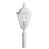 3-Light White Outdoor Post Lantern