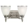 2-Light Antique Brushed Nickel Wall Sconce