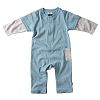 Babysoy Layered Sleeve One Piece, Ocean, 6-12 months, 1-Pack