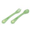 green sprouts Cornstarch Fork and Spoon, Green
