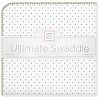 SwaddleDesigns Ultimate Receiving Blanket, Classic Polka Dots, Sage
