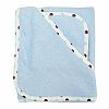 American Baby Company 83100-BL Organic Terry Hooded Towel Set (Blue)
