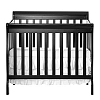 Dream On Me 4 in 1 Aden Convertible Mini Crib, Black