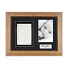 Anika-Baby BabyRice Baby Handprint Footprint Kit Soft White Clay Dough Rustic Pine Box Photo Display Frame (Black)