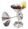 Oggi 8-Ounce Stainless Steel Martini Goblets, Set of 2 by Oggi