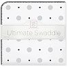 SwaddleDesigns Ultimate Swaddle Blanket, Made in USA, Premium Cotton Flannel, Sterling Big Dot Little Dot