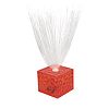 Water & Wood Xmas Red Cube Design 6 Colors Flash Light Optic Fiber Night Lamp