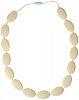 Mama & Little Lulu Silicone Baby Teething Necklace for Moms - Nursing Necklace in Cream - Teething Beads and Baby Teething Toys