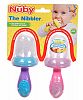 Nuby Nibbler 2-Pack with Travel Covers - pink/purple, one size