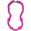 Nummy Beads - Jaden Silicone Teething Necklace - Flamingo (Magenta)