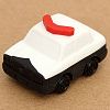 white police car eraser from Japan by Iwako [Toy]