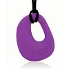 Organic Pendant - Silicone Necklace (Teething/Nursing) (Purple Grape)