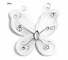 24 White Organza Nylon Wire Butterfly Wedding Arts and Crafts Decorations 2 Big by Party Favors Plus