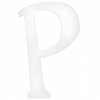 My Baby Sam Wall Hanger Letter P, Solid White