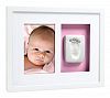 Pearhead Babyprints Baby Handprint or Footprint Wall Photo Frame & Impression Kit, White