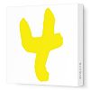 Avalisa Stretched Canvas Number 4 Nursery Wall Art, Yellow, 36 x 36