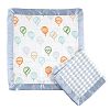 Hudson Baby 2 Piece Muslin Security Blankets, Blue Balloons by Hudson Baby