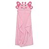 Just Born Love to Bathe Puppet Towel, Pink Butterfly