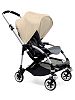 Bugaboo Bee3 Complete with Aluminum Base and Red Seat in Grey Melange by Bugaboo