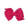 Pinwheel Bow Hair Clip - Toddler TruStay Clip - Best NO Slip Barrette For Fine Hair (TA4-Hot Pink)