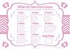 Pink Feet What's In Your Purse Girl Baby Shower Game Cards (20 Count)